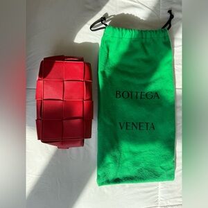 Bottega Veneta Red Cassette Belt Leather Bag